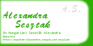 alexandra sesztak business card